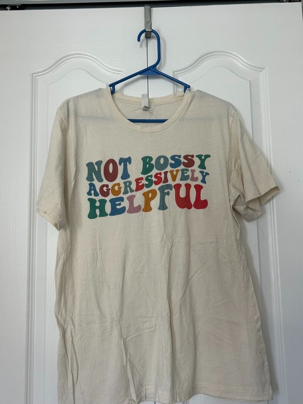 Bella + Canvas | “Not Bossy Aggressively Helpful” Graphic T-Shirt | Size Large